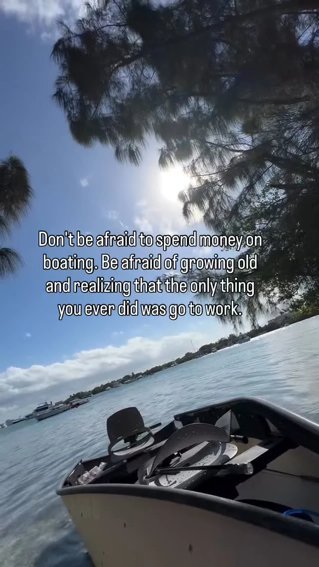 As someone who almost got trapped in the rat race of work… go out there and live your life! Get that Portabote, go to the water, make memories 💙